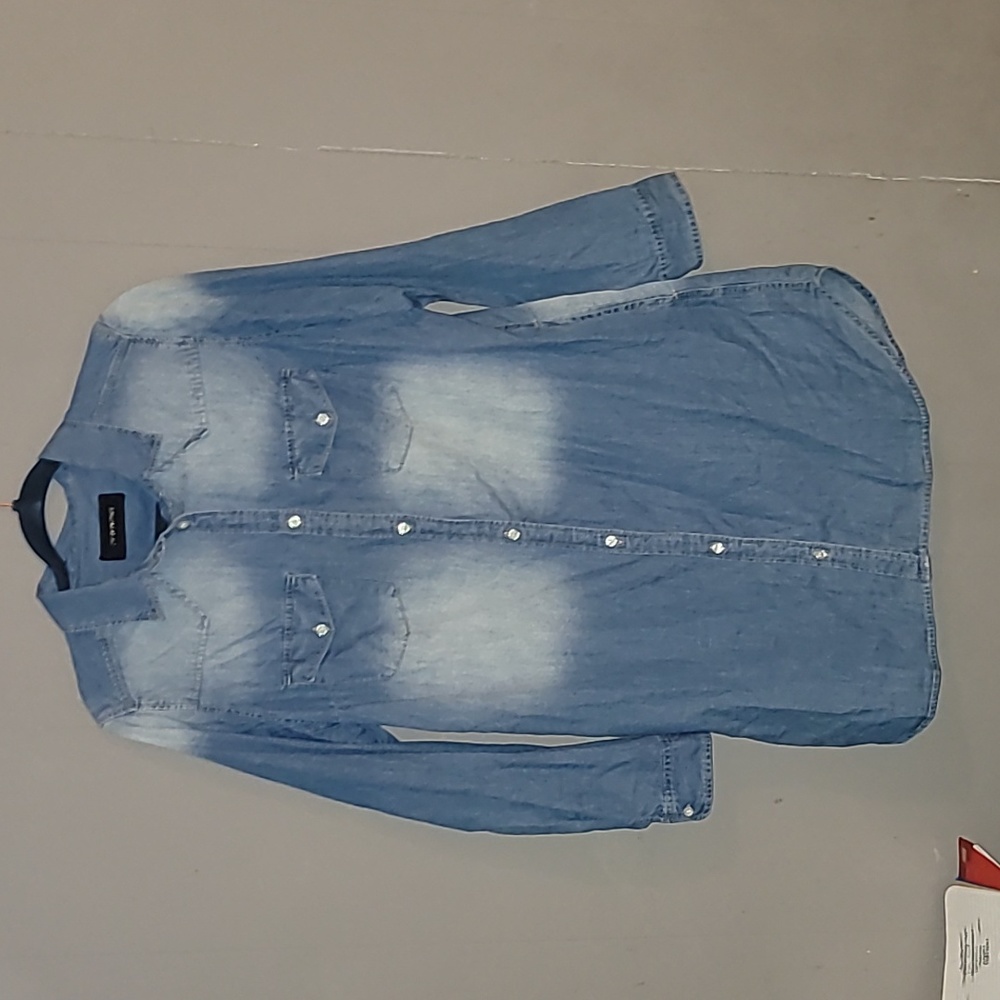 NWOT 1X denim shirt dress by jw signature
